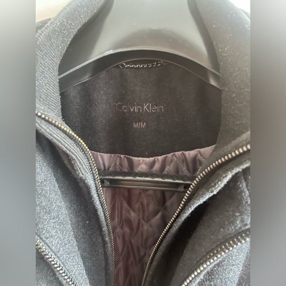 Black Wool Calvin Klein Jacket - Picture 2 of 6